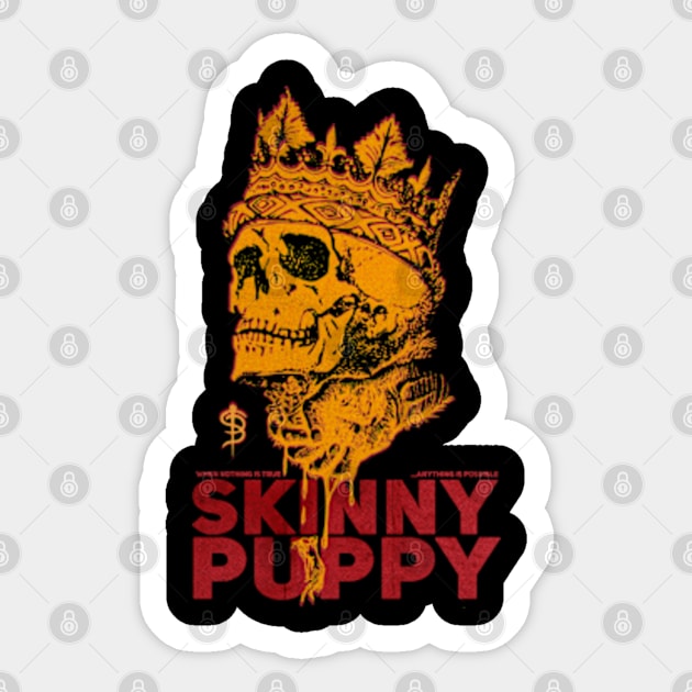 Skinny Puppy - Original Fan Art Tribute Design Sticker by Cartooned Factory